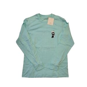 NEW Juniors' Ivory Ella Holiday Stockings Long Sleeve T-Shirt - Small